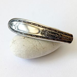 vintage sterling spoon barrette
